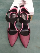 Jessica Simpson Gazelle Size 7.5M pink/black SPORT NEW IN BOX 3"-4"heel NIB