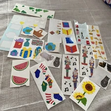 mrs. grossman's stickers Lot Cats Books Fast Food Nutcracker Hearts Error World 