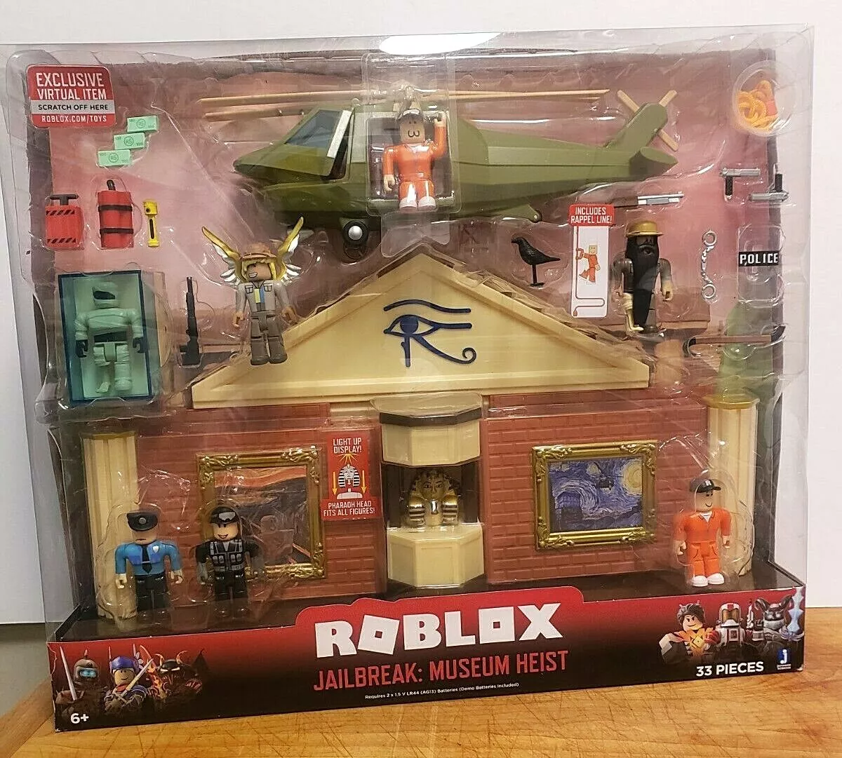 Bonecos Roblox Playset Luxo Jailbreak Museum Heist + Código - JP Toys -  Brinquedos e Actions Figures para todas as idades