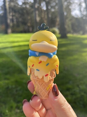 Brand New Pokemon Psyduck Kawaii Ice Cream Figure Statue Office Decor Display