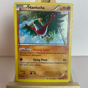 Hawlucha 63/111 Furious Fists Holo Rare Pokemon Heavy Play+