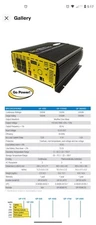 GO POWER GP-3000HD, 3000 WATT MODIFIED SINE WAVE INVERTER 12 VOLT HEAVY DUTY