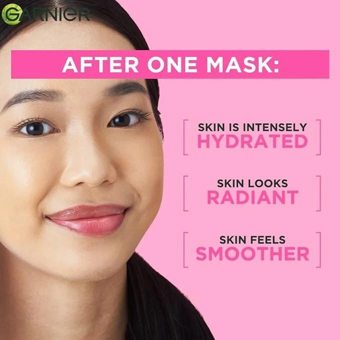 Garnier Skin Naturals, Sheet Mask, Hydrating & Increases Glow, Sakura Glow, 28g - Image 3 of 4