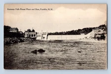 1941. FRANKLIN, NH. EASTMAN FALLS POWER PLANT. POSTCARD T36