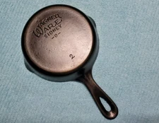 Vtg Wagner Ware Sidney O  #2 Cast Iron Skillet Antique Pan Stylized Logo HTF 