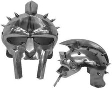 Helmet of the Spaniard Maximus Roman Gladiator 18 Gauge Carbon Steel