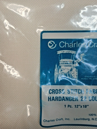 Tela Hardanger blanca 22 unidades tela 12 X 18 pulgadas Charles Craft - Imagen 2 de 4