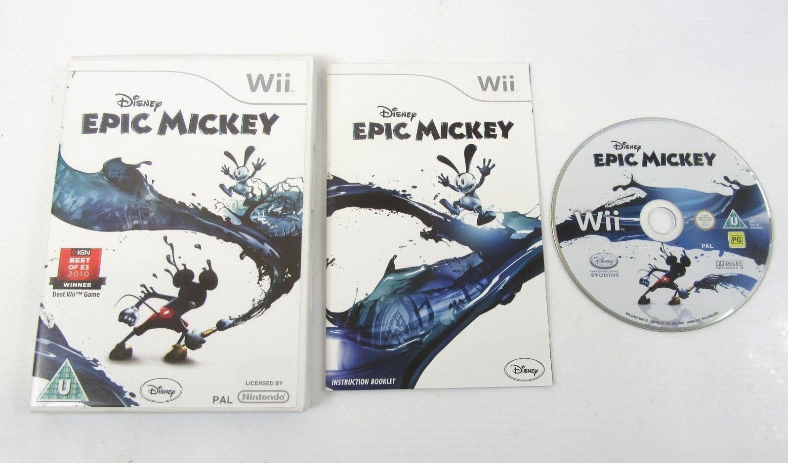 Disney Epic Mickey Nintendo Wii Complete With Manual
