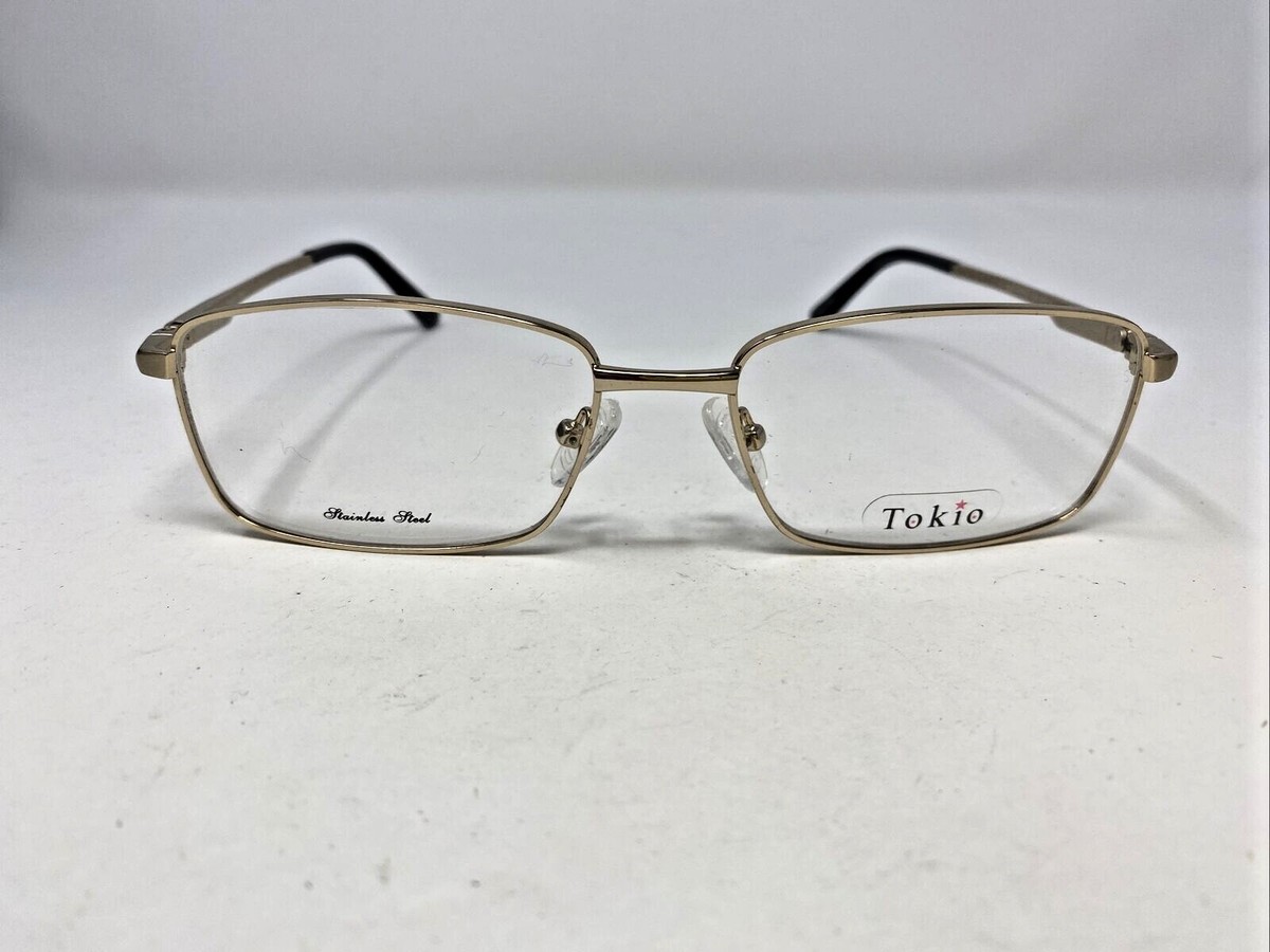 Tokio Eyeglasses Frames 1908 56-17-140 Gold Full Rim NT99 | eBay