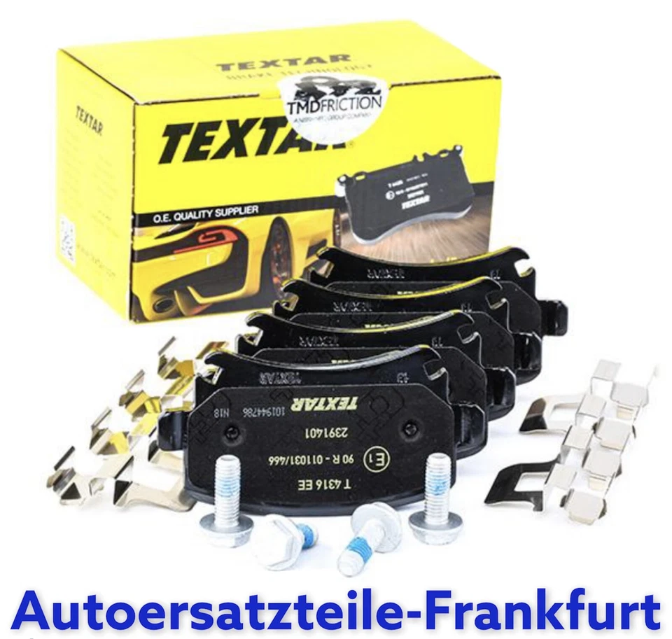 TEXTAR Bremsscheiben + Beläge AUDI A3 VW CADDY GOLF 5/6 TOURAN JETTA HINTEN SEAT - Bild 3 von 4