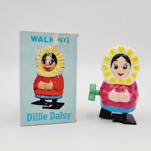 Vtg 1968 Marx Marxie Dillie Daisy Mechanical Wind Up Walking Action Hong Kong