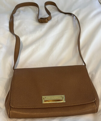 Vintage 90s Donna Karan Brown Leather Handbag