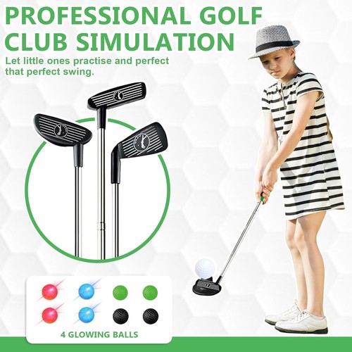 Verbessertes Minigolf Set Spielzeug für Kinder,Indoor Outdoor Golfkoffer Spiele - Bild 6 von 18