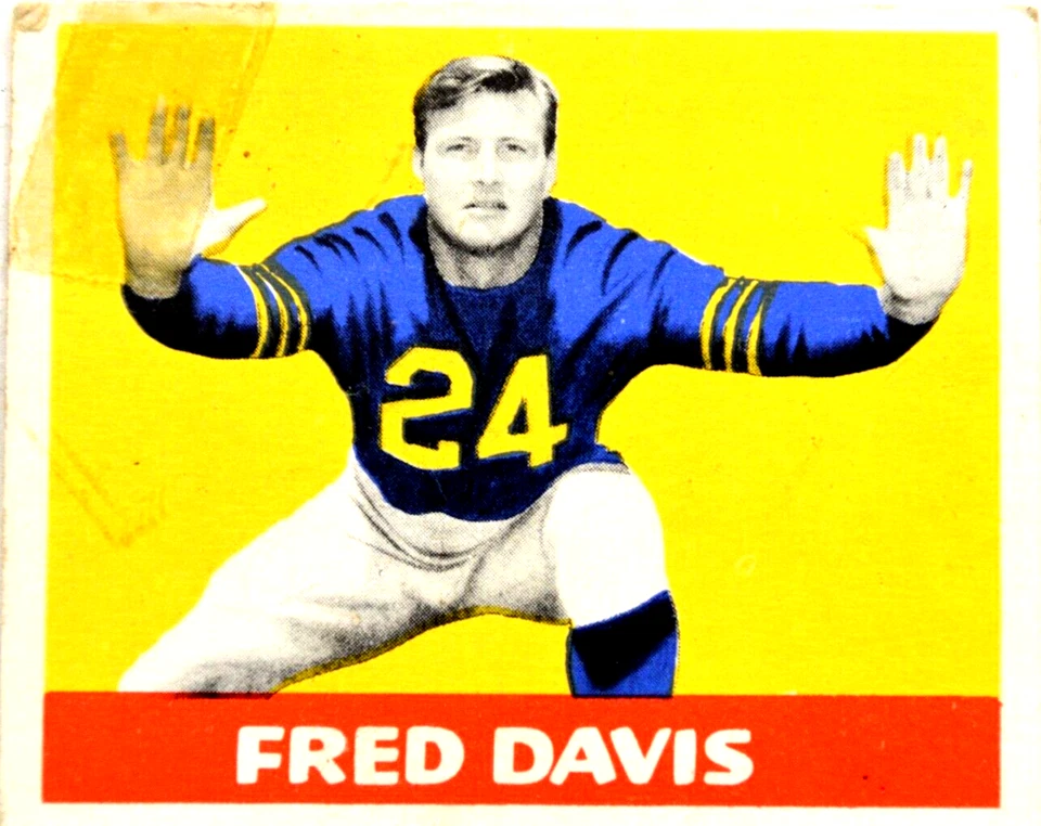 Leaf Gum Card 1948 Fred Davis #27 Football - Image 3 of 4