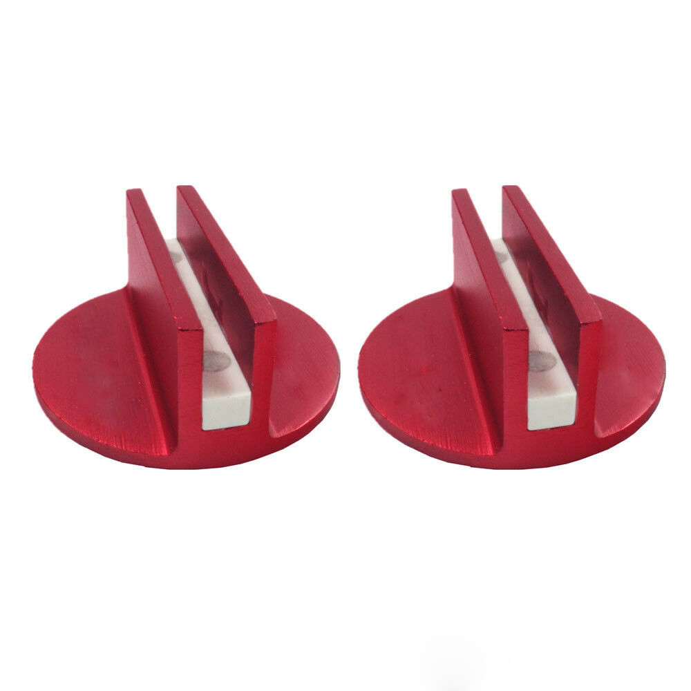 2 Adattori Magnetici Roscati Rossi Per Cric, Punti Di Sollevamento Pinch Weld