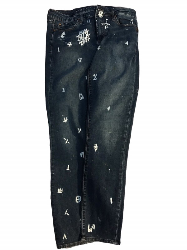 Absodeitly Custom 32 Articles Of Society Blue Skinny Jeans