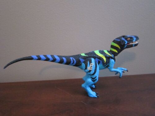 VELOCIRAPTOR JP01 DINO ACTION FIGURES JURASSIC PARK CHAOS EFFECT SNAPPING ACTION - Picture 1 of 10