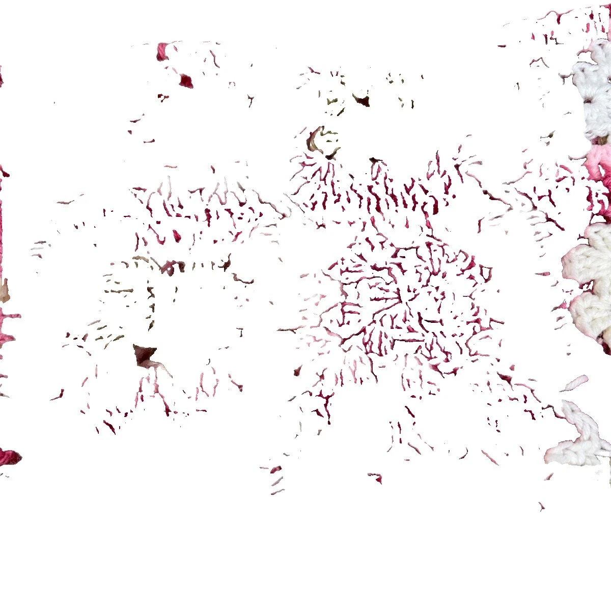 Crochê multicolorida floral Colchas e mantas