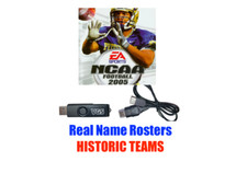 NCAA Football 2005 Real Name Roster Historic Teams Save Original Xbox USB Cable