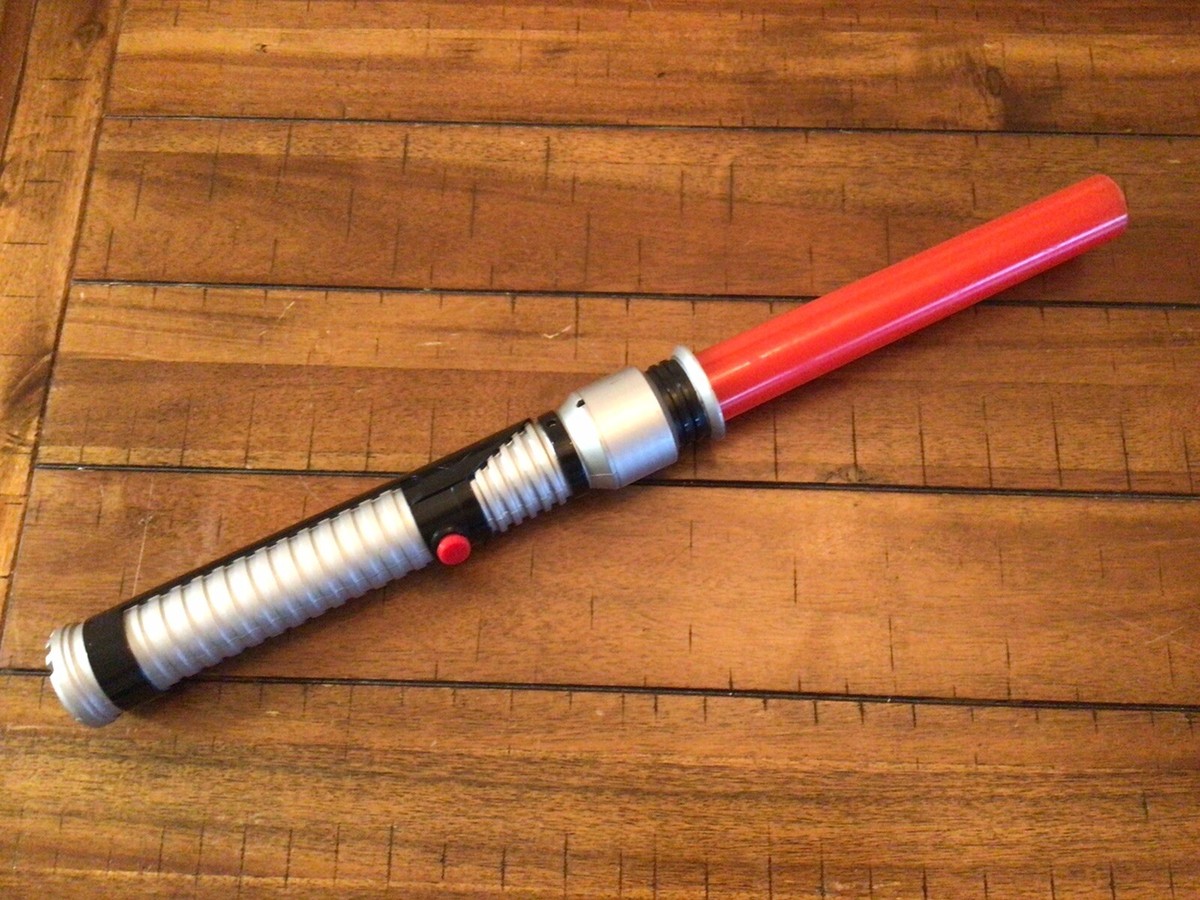 1999 Light Saber Toy Star Wars Red Darth Vader Vintage Works