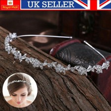 Women Wedding Headband Diamond Gems Ladies Hairband Tiara Rhinestone Crystal UK
