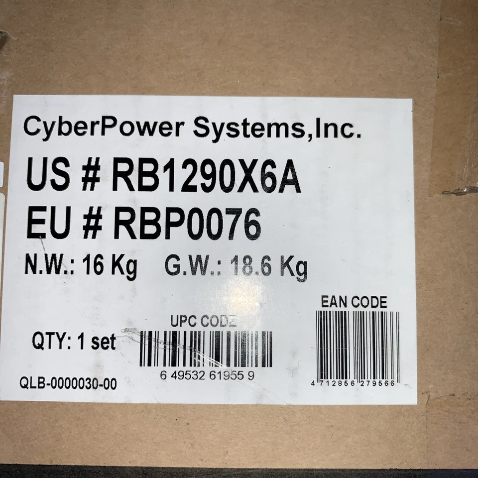 CyberPower Systems UPS RB1290X6A /RBP0076 harness cables - Image 2 of 2