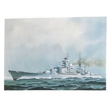 Postkarte AK Schiff Prinz Eugen Marine Maler ...