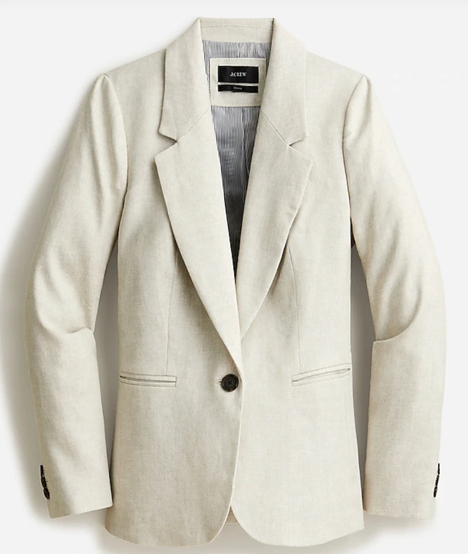 Parke blazer in stretch clearance linen