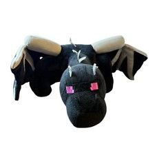 Videojuego de píxeles de peluche de dragón negro sin marca Ender peluche defectuoso