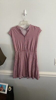 Boden Easy Jersey Shirt Dress 4P Red Blue Confetti Fit Flare | eBay