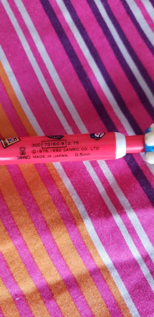 Vintage New 1976 1992 Sanrio Hello Kitty Mechanical Lead Pencil