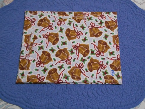 Designer Photo Frame Fabric Cloth Photo Frame Christmas Bells fits 4x6 Photo - Picture 6 of 6