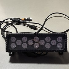 Blizzard Motif Fresco IP65 RGB LED Multicolor Wash Light  Black Tested  Works 