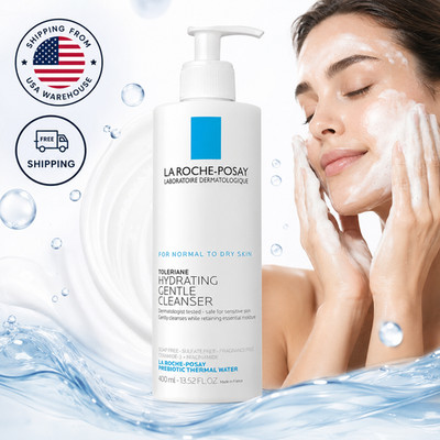 La Roche-Posay Toleriane Hydrating Face Cleanser For Dry Skin 13.52 oz....