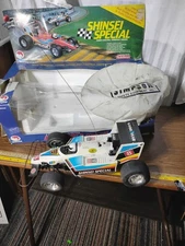 Vintage Shinsei Special RC Drag Race Car & Simpson Parachute No Remote Untested