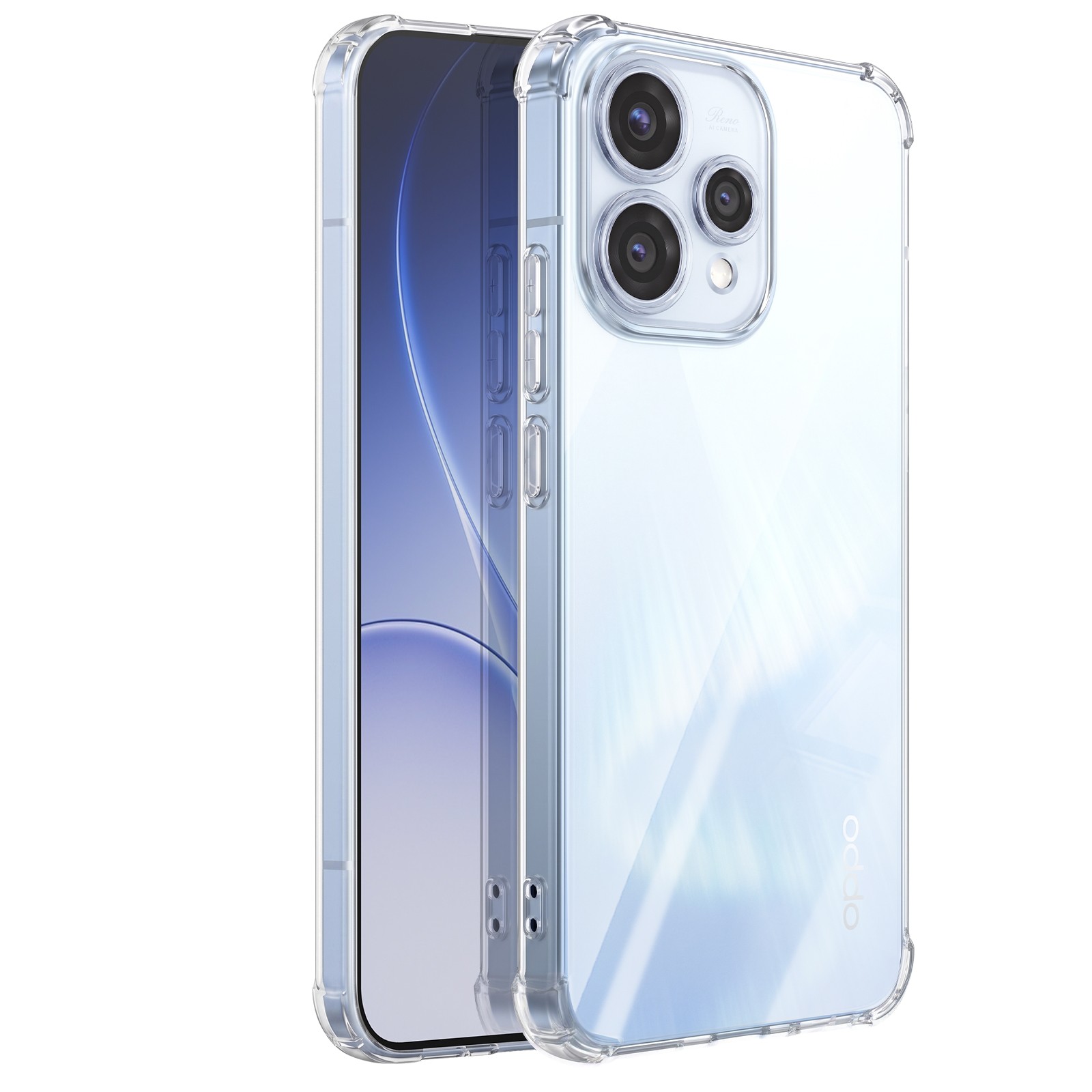 Coque Oppo Reno 15 silicone anti-jaunissement protégeant des chutes