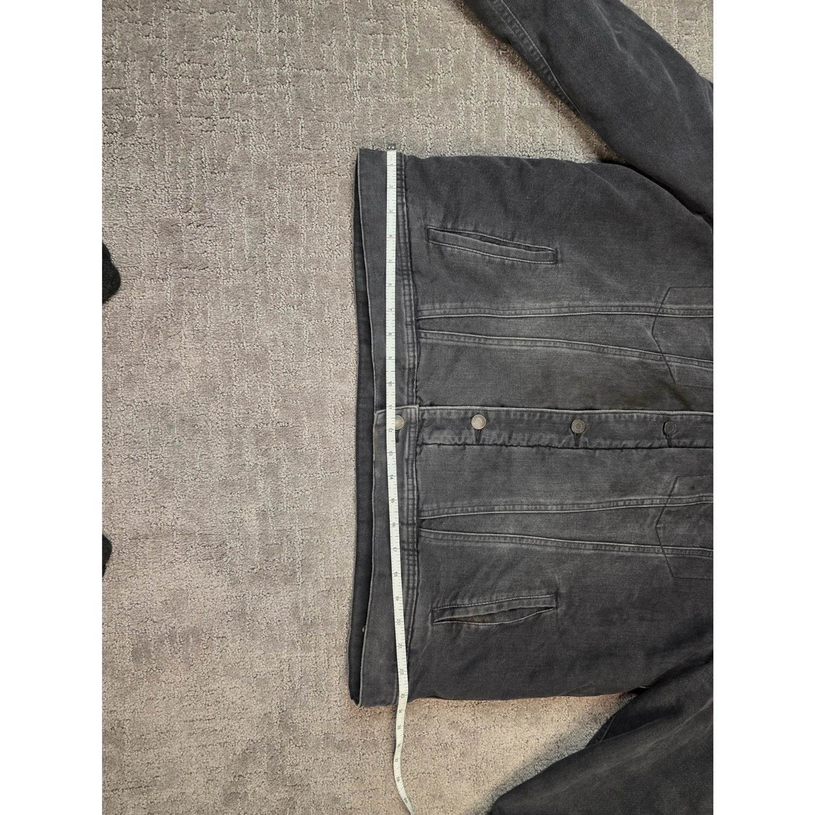 Old Navy Black Wash Sherpa Lined Denim Trucker Jacket Size XL - product detail image 4
