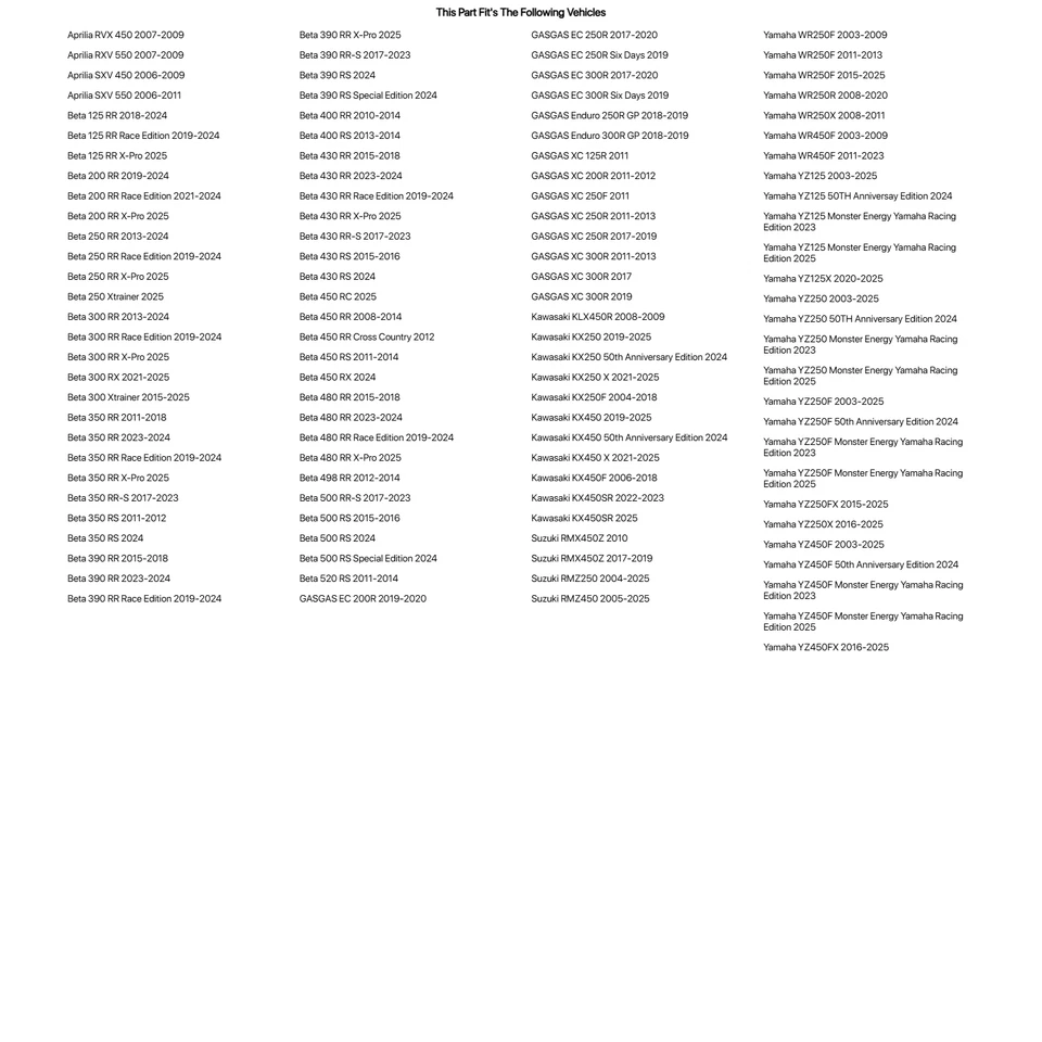 Tusk Brake Pad - Sintered Metal Rear For YAMAHA YZ250X 2016-2023 — 第 3/4 张图片