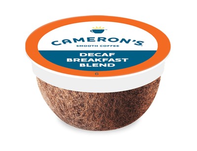 Cameron's Coffee Single Serve Pods, Decaf Breakfast 12 Count (Pack of 1) 
