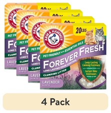 Forever Fresh Multi-Cat Litter, Lavender Oil, Clumping, 4 pk  20 lb