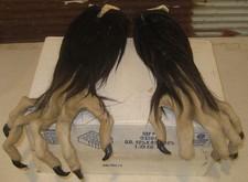 INCREDIBLY SCARCE DEATH STUDIOS THE HOWLING WEREWOLF HANDS! ORIGINAL OWNER!