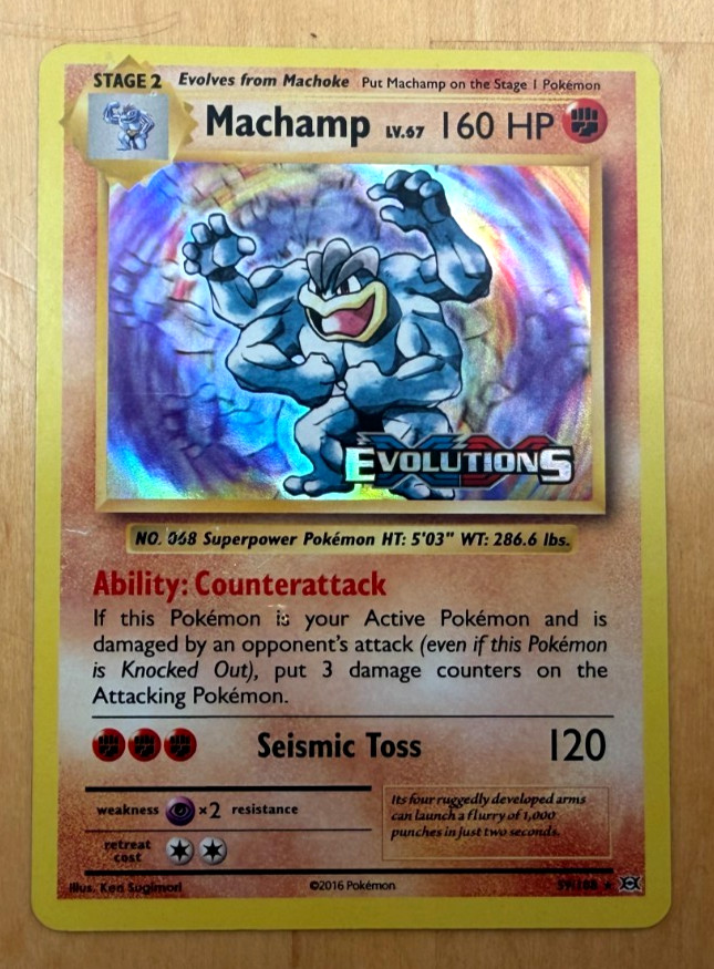 Pokemon Machamp - 59/108 - XY Evolutions Prerelease Promo Lightly Played