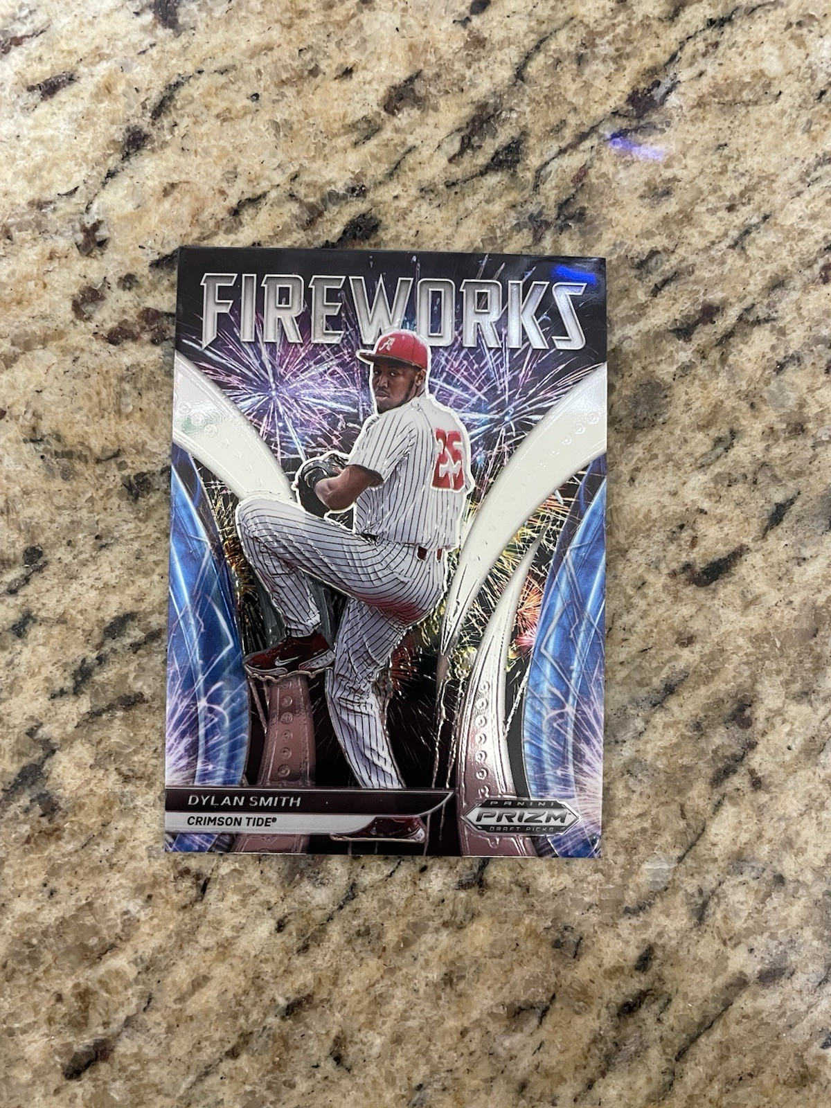 2021 Panini Prizm Draft Picks - Fireworks Dylan Smith #F-DS Silver Prizm (RC)