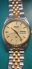 Vintage 1989 Seiko SQ 5Y23-8A60 Presidential Two-Tone Date Watch Runs