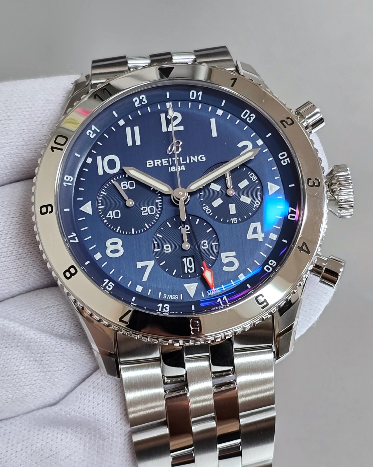 BREITLING Super Avi 46MM Vought F4U Corsair Men's Watch AB04451A1C1A1