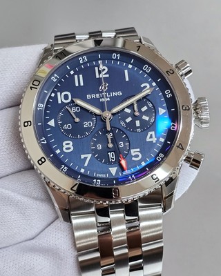 NewBreitling Super Avi 46 Tribute to Vought F4U Corsair Mens Watch AB04451A1C1A1