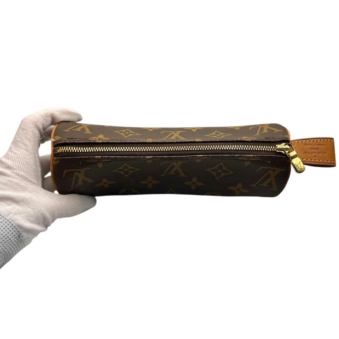 Louis Vuitton Trousse Ronde Monogram 8026 Authentic Pen Case From