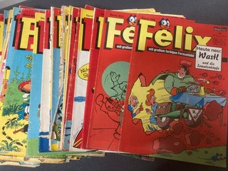 Bastion: 40 x FELIX Comic Books with WASTL (60s) [9164]