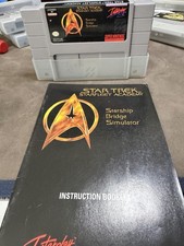 Star Trek Starfleet Academy + manual (Super Nintendo 1994) Authentic SNES TESTED