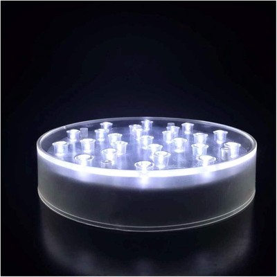 LARDUX Led Light Base - 6 Inch Round Display 6 Inches, Bright White 